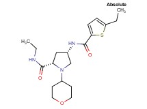 (4S)-N-ethyl-4-{[(5-ethyl-2-thienyl)carbonyl]amino}-1-(tetrahydro-2H-pyran-4-yl)-L-prolinamide