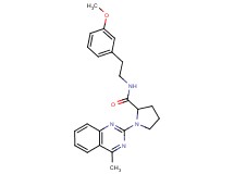 N-[2-(3-methoxyphenyl)ethyl]-1-(4-methyl-2-quinazolinyl)prolinamide