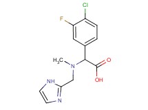 (4-chloro-3-fluorophenyl)[(1H-imidazol-2-ylmethyl)(methyl)amino]acetic acid