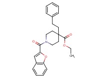 ethyl 1-(1-benzofuran-2-ylcarbonyl)-4-(2-phenylethyl)-4-piperidinecarboxylate