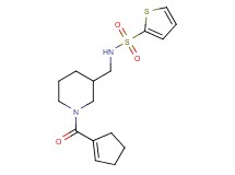 N-{[1-(1-cyclopenten-1-ylcarbonyl)-3-piperidinyl]methyl}-2-thiophenesulfonamide