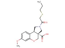 (3aR*,9bR*)-7-methoxy-2-[(propylthio)acetyl]-1,2,3,9b-tetrahydrochromeno[3,4-c]pyrrole-3a(4H)-carboxylic acid