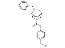 (4-{2-[(1R*,5R*)-6-benzyl-3,6-diazabicyclo[3.2.2]non-3-yl]-2-oxoethyl}phenyl)methanol