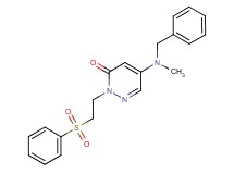 5-[benzyl(methyl)amino]-2-[2-(phenylsulfonyl)ethyl]pyridazin-3(2H)-one