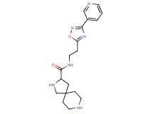 N-{2-[3-(3-pyridinyl)-1,2,4-oxadiazol-5-yl]ethyl}-2,8-diazaspiro[4.5]decane-3-carboxamide dihydrochloride