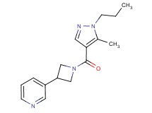3-{1-[(5-methyl-1-propyl-1H-pyrazol-4-yl)carbonyl]-3-azetidinyl}pyridine