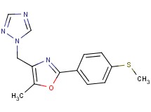 1-({5-methyl-2-[4-(methylthio)phenyl]-1,3-oxazol-4-yl}methyl)-1H-1,2,4-triazole