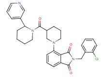 2-(2-chlorobenzyl)-4-(3-{[2-(3-pyridinyl)-1-piperidinyl]carbonyl}-1-piperidinyl)-1H-isoindole-1,3(2H)-dione