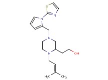 2-(1-(3-methyl-2-buten-1-yl)-4-{[1-(1,3-thiazol-2-yl)-1H-pyrrol-2-yl]methyl}-2-piperazinyl)ethanol