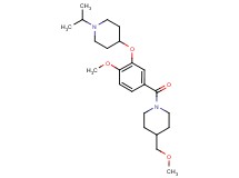 1-isopropyl-4-(2-methoxy-5-{[4-(methoxymethyl)-1-piperidinyl]carbonyl}phenoxy)piperidine