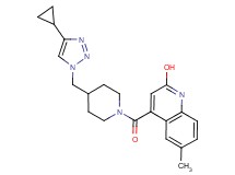 4-({4-[(4-cyclopropyl-1H-1,2,3-triazol-1-yl)methyl]-1-piperidinyl}carbonyl)-6-methyl-2-quinolinol