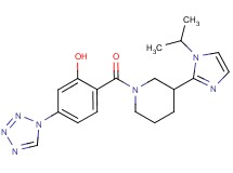 2-{[3-(1-isopropyl-1H-imidazol-2-yl)piperidin-1-yl]carbonyl}-5-(1H-tetrazol-1-yl)phenol