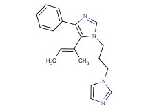 1-[3-(1H-imidazol-1-yl)propyl]-5-[(1E)-1-methylprop-1-en-1-yl]-4-phenyl-1H-imidazole