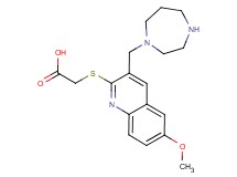 {[3-(1,4-diazepan-1-ylmethyl)-6-methoxyquinolin-2-yl]thio}acetic acid