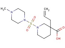 3-allyl-1-[(4-methyl-1-piperazinyl)sulfonyl]-3-piperidinecarboxylic acid