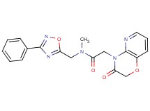 N-methyl-2-(3-oxo-2,3-dihydro-4H-pyrido[3,2-b][1,4]oxazin-4-yl)-N-[(3-phenyl-1,2,4-oxadiazol-5-yl)methyl]acetamide
