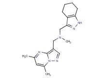 1-(5,7-dimethylpyrazolo[1,5-a]pyrimidin-3-yl)-N-methyl-N-(4,5,6,7-tetrahydro-1H-indazol-3-ylmethyl)methanamine
