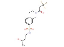 N-(3-hydroxybutyl)-2-(3,3,3-trifluoropropanoyl)-1,2,3,4-tetrahydroisoquinoline-7-sulfonamide