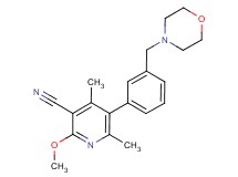 2-methoxy-4,6-dimethyl-5-[3-(morpholin-4-ylmethyl)phenyl]nicotinonitrile