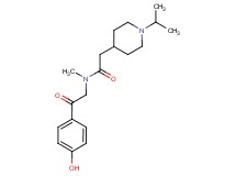 N-[2-(4-hydroxyphenyl)-2-oxoethyl]-2-(1-isopropyl-4-piperidinyl)-N-methylacetamide