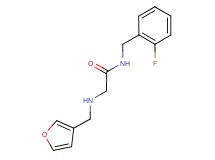 N-(2-fluorobenzyl)-2-[(3-furylmethyl)amino]acetamide