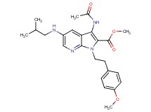 methyl 3-(acetylamino)-5-(isobutylamino)-1-[2-(4-methoxyphenyl)ethyl]-1H-pyrrolo[2,3-b]pyridine-2-carboxylate