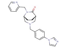 (1S*,5R*)-3-[4-(1H-imidazol-1-yl)benzyl]-6-(pyridin-2-ylmethyl)-3,6-diazabicyclo[3.2.2]nonan-7-one