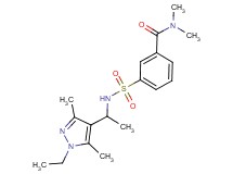 3-({[1-(1-ethyl-3,5-dimethyl-1H-pyrazol-4-yl)ethyl]amino}sulfonyl)-N,N-dimethylbenzamide