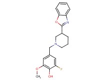 4-{[3-(1,3-benzoxazol-2-yl)piperidin-1-yl]methyl}-2-fluoro-6-methoxyphenol
