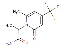 2-[6-methyl-2-oxo-4-(trifluoromethyl)pyridin-1(2H)-yl]propanamide