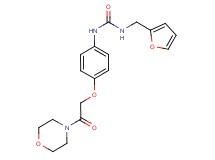 N-(2-furylmethyl)-N'-[4-(2-morpholin-4-yl-2-oxoethoxy)phenyl]urea