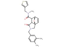 (3aR*,6S*)-2-(3,4-dimethylbenzyl)-N-methyl-1-oxo-N-(3-thienylmethyl)-1,2,3,6,7,7a-hexahydro-3a,6-epoxyisoindole-7-carboxamide