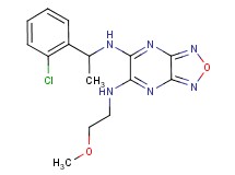 N-[1-(2-chlorophenyl)ethyl]-N'-(2-methoxyethyl)[1,2,5]oxadiazolo[3,4-b]pyrazine-5,6-diamine