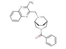 2-{[(1R*,5R*)-3-benzoyl-3,6-diazabicyclo[3.2.2]non-6-yl]methyl}-3-methylquinoxaline