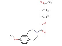 1-{4-[2-(7-methoxy-1,2,4,5-tetrahydro-3H-3-benzazepin-3-yl)-2-oxoethoxy]phenyl}ethanone