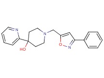 1-[(3-phenyl-5-isoxazolyl)methyl]-4-(2-pyridinyl)-4-piperidinol bis(trifluoroacetate) (salt)