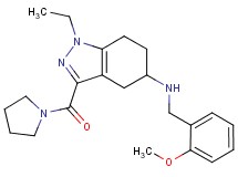 1-ethyl-N-(2-methoxybenzyl)-3-(1-pyrrolidinylcarbonyl)-4,5,6,7-tetrahydro-1H-indazol-5-amine
