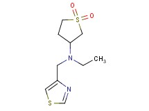 (1,1-dioxidotetrahydro-3-thienyl)ethyl(1,3-thiazol-4-ylmethyl)amine