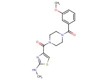 4-{[4-(3-methoxybenzoyl)-1-piperazinyl]carbonyl}-N-methyl-1,3-thiazol-2-amine
