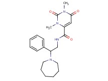 N-[2-(1-azepanyl)-2-phenylethyl]-1,3-dimethyl-2,6-dioxo-1,2,3,6-tetrahydro-4-pyrimidinecarboxamide