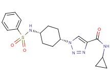 N-cyclopropyl-1-{cis-4-[(phenylsulfonyl)amino]cyclohexyl}-1H-1,2,3-triazole-4-carboxamide