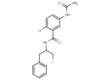 5-(acetylamino)-N-(1-benzyl-2-fluoroethyl)-2-chlorobenzamide