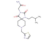 2-[1-(3-methylbutyl)-2,4-dioxo-8-(1,3-thiazol-2-ylmethyl)-1,3,8-triazaspiro[4.5]dec-3-yl]acetamide