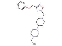 1-ethyl-4-(1-{[3-(phenoxymethyl)-1,2,4-oxadiazol-5-yl]methyl}-4-piperidinyl)piperazine