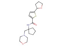 N-[1-(4-morpholinylmethyl)cyclopentyl]-5-(tetrahydro-2-furanyl)-2-thiophenecarboxamide