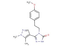 5-(1,5-dimethyl-1H-pyrazol-4-yl)-4-[2-(4-methoxyphenyl)ethyl]-2,4-dihydro-3H-1,2,4-triazol-3-one