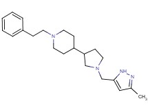 4-{1-[(3-methyl-1H-pyrazol-5-yl)methyl]-3-pyrrolidinyl}-1-(2-phenylethyl)piperidine