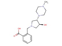 2-{[(3S*,4S*)-3-hydroxy-4-(4-methylpiperazin-1-yl)pyrrolidin-1-yl]methyl}benzoic acid
