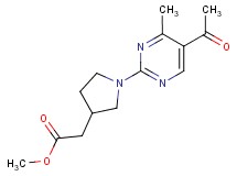methyl [1-(5-acetyl-4-methylpyrimidin-2-yl)pyrrolidin-3-yl]acetate