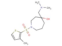 4-[(dimethylamino)methyl]-1-[(3-methyl-2-thienyl)sulfonyl]-4-azepanol